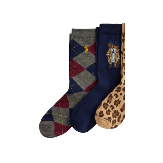 Polo Ralph Lauren Zestaw 3 par wysokich skarpet dziecięcych 448P03258001 Polo Ralph Lauren 39_41 MODIVO