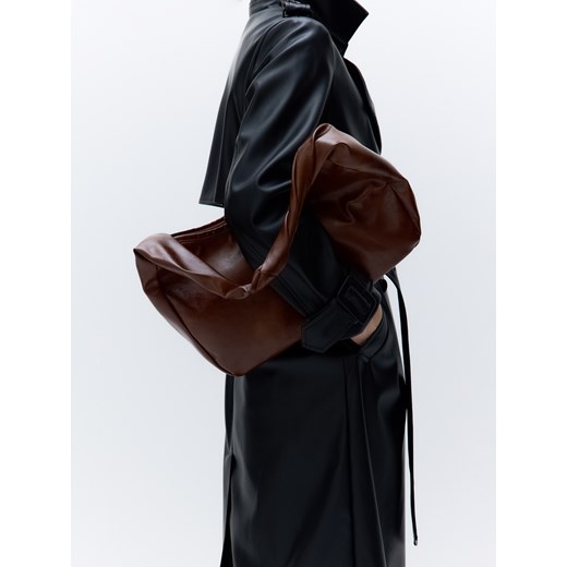 Reserved - Torebka z imitacji skóry - brązowy ze sklepu Reserved w kategorii Torby Shopper bag - zdjęcie 185836354