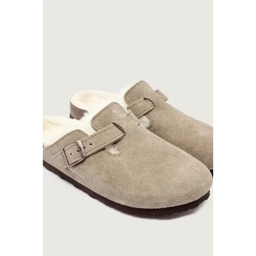 Birkenstock Skórzane mule Boston | z dodatkiem wełny 36 Gomez Fashion Store