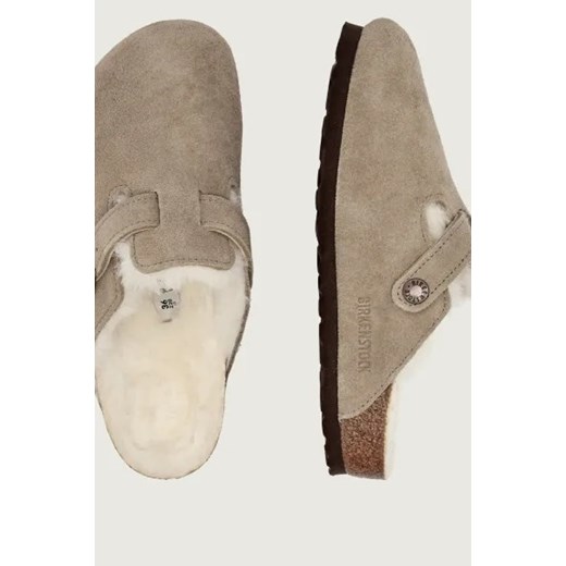 Birkenstock Skórzane mule Boston | z dodatkiem wełny 36 Gomez Fashion Store