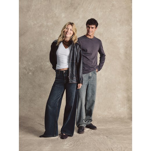 Reserved - Jeansy baggy fit - czarny ze sklepu Reserved w kategorii Jeansy damskie - zdjęcie 185838763