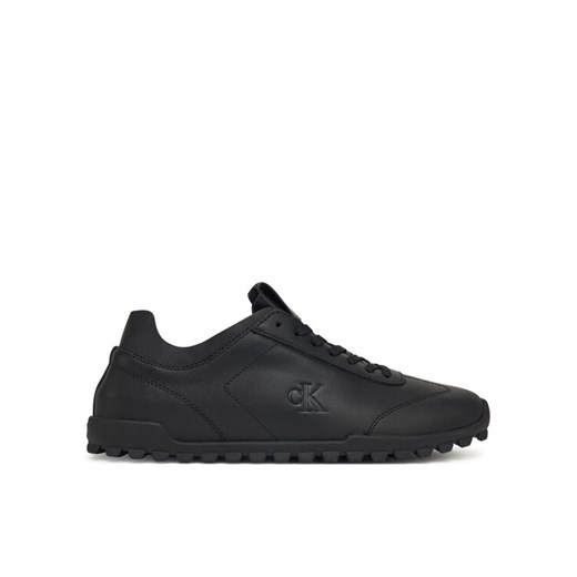 Sneakersy Calvin Klein Low Profile Runner Lth Mg YW0YW02049 Czarny ze sklepu eobuwie.pl w kategorii Buty sportowe damskie - zdjęcie 185839441