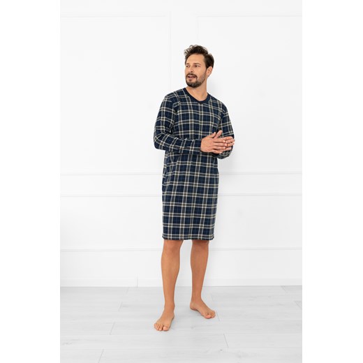 Koszula nocna męska długi rękaw Andreas ze sklepu italianfashion w kategorii Piżamy męskie - zdjęcie 185840581