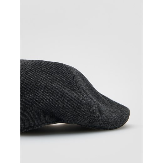 Reserved - Kaszkiet z domieszką wełny - ciemnoszary Reserved L Reserved