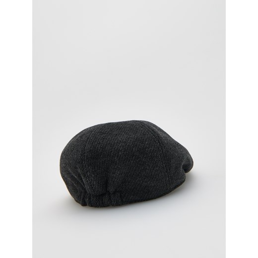 Reserved - Kaszkiet z domieszką wełny - ciemnoszary Reserved M Reserved