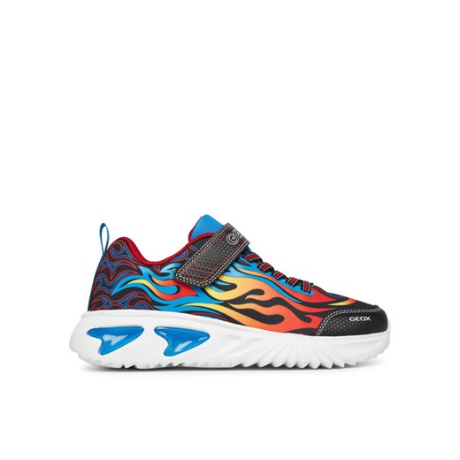 Sneakersy Geox J Assister J56DZB 014CE C9221 DD Czarny ze sklepu eobuwie.pl w kategorii Buty sportowe dziecięce - zdjęcie 185841790
