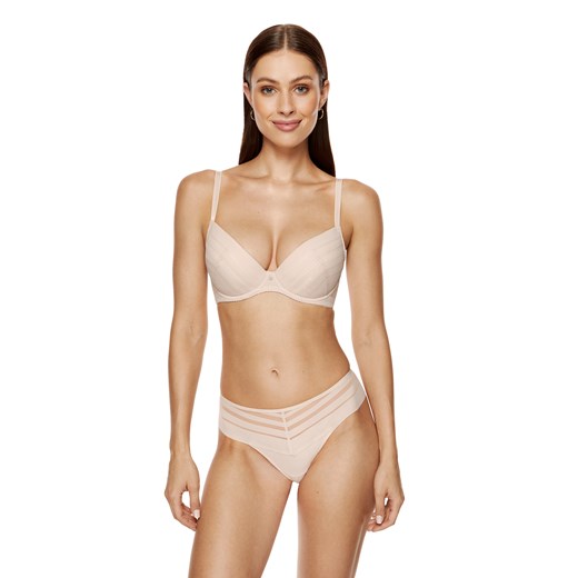 Luna stringi brazyliany beżowe ze sklepu GORTEKS w kategorii Majtki damskie - zdjęcie 185843911