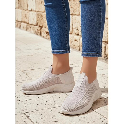 Damskie sneakersy Livia Bianco – siateczkowe buty na lato i wiosnę ze sklepu royalfashion.pl w kategorii Buty sportowe damskie - zdjęcie 185844892