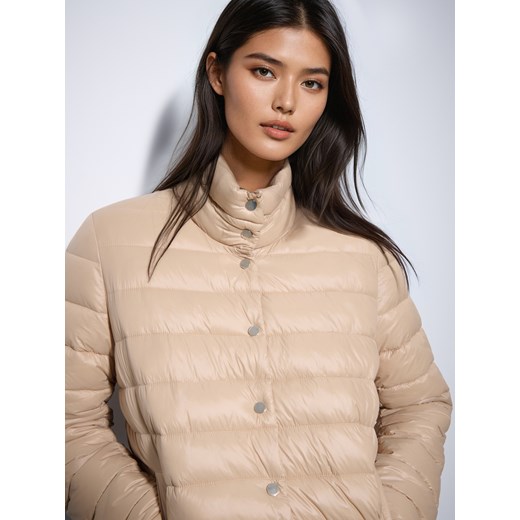 Mohito - Pikowana beżowa kurtka - beżowy Mohito 38 Mohito