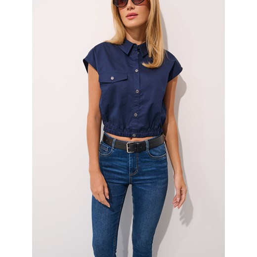 Mohito - Jeansy skinny push up - granatowy Mohito 36 Mohito