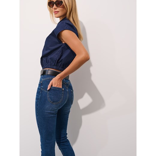 Mohito - Jeansy skinny push up - granatowy Mohito 42 Mohito