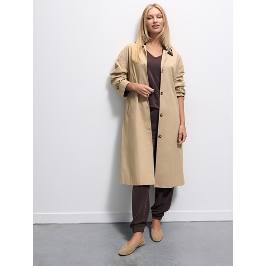 Mohito - Czekoladowa bluza z dodatkiem modalu - ciemnobrązowy Mohito M Mohito