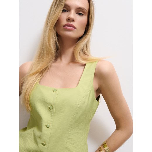 Mohito - Kamizelka z wiskozą - zielony Mohito 42 Mohito