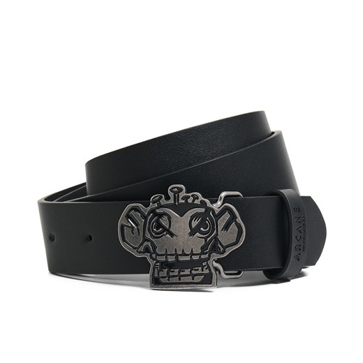 Cropp - Czarny pasek z imitacji skóry Arcane - czarny Cropp L/XL Cropp