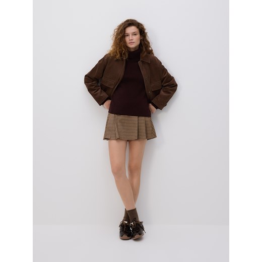 Reserved - Spódnica mini w kratę - wielobarwny Reserved M Reserved