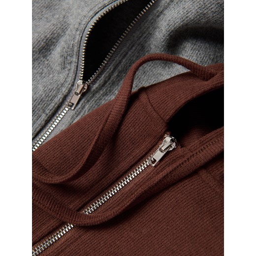 Reserved - Rozpinana bluza z kapturem - brązowy Reserved M Reserved