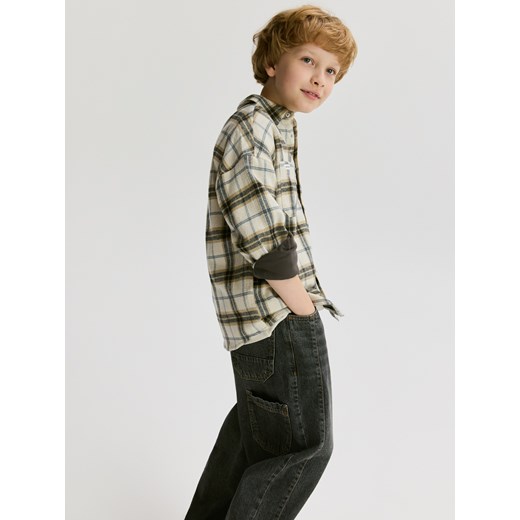 Reserved - Jeansy relaxed fit - szary Reserved 170 (13-14 lat) Reserved