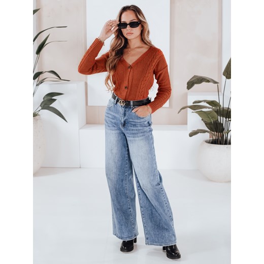 Sweter damski MELANIA ceglany Dstreet MY1651 ze sklepu DSTREET.PL w kategorii Swetry damskie - zdjęcie 185850602