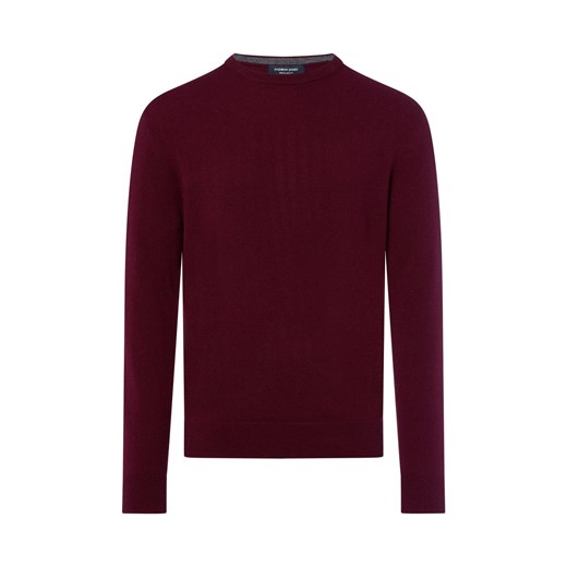 Andrew James Męski sweter Mężczyźni Kaszmir bakłażanowy jednolity ze sklepu vangraaf w kategorii Swetry męskie - zdjęcie 185851031