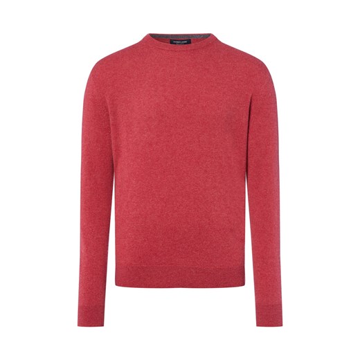 Andrew James Męski sweter Mężczyźni Kaszmir czerwony marmurkowy ze sklepu vangraaf w kategorii Swetry męskie - zdjęcie 185851032