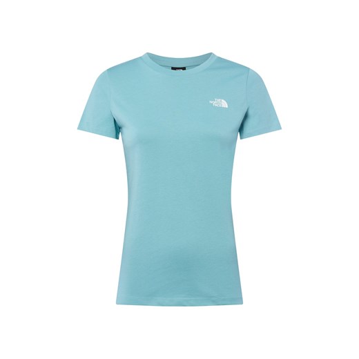 The North Face Koszulka damska - Simple Dome Slim Kobiety Bawełna cyjan jednolity ze sklepu vangraaf w kategorii Bluzki damskie - zdjęcie 185851053