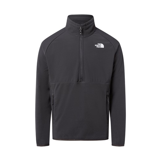 The North Face Męska kurtka polarowa - GLACIER HEAVYWEIGHT 1/2 ZIP Mężczyźni Sztuczne włókno szary jednolity ze sklepu vangraaf w kategorii Kurtki męskie - zdjęcie 185851054