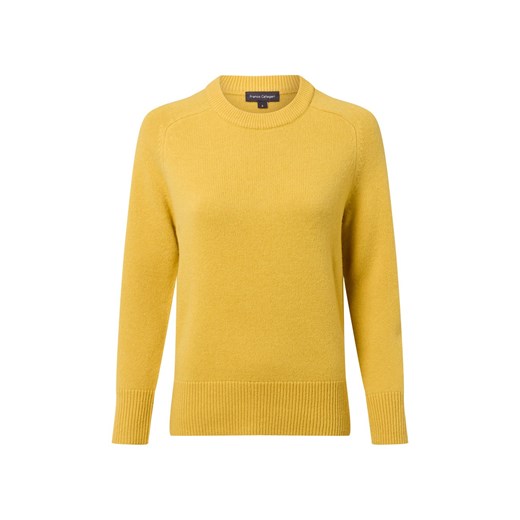 Franco Callegari Sweter damski z dzianiny merino Kobiety drobna dzianina żółty jednolity - id: 776329-0006-09940 - marki Franco Callegari - 185851112 Franco Callegari Sweter damski z dzianiny merino Kobiety drobna dzianina żółty jednolity ze sklepu vangraaf w kategorii Swetry damskie - zdjęcie 185851112