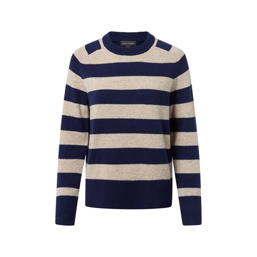 Franco Callegari Sweter damski Kobiety drobna dzianina granatowy w paski ze sklepu vangraaf w kategorii Swetry damskie - zdjęcie 185851121