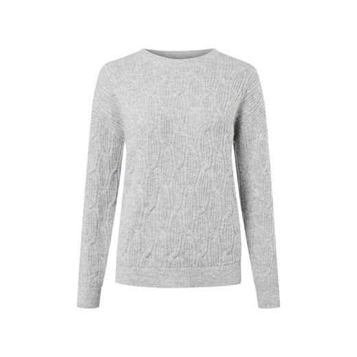 Vila Sweter damski - VILAssia Kobiety jasny szary marmurkowy ze sklepu vangraaf w kategorii Swetry damskie - zdjęcie 185851122