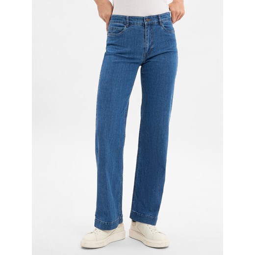 Marie Lund Dżinsy Kobiety Bawełna medium stone jednolity ze sklepu vangraaf w kategorii Jeansy damskie - zdjęcie 185851263