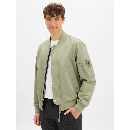 Marc O'Polo Bluza męska Mężczyźni trzcinowy jednolity ze sklepu vangraaf w kategorii Bluzy męskie - zdjęcie 185851281
