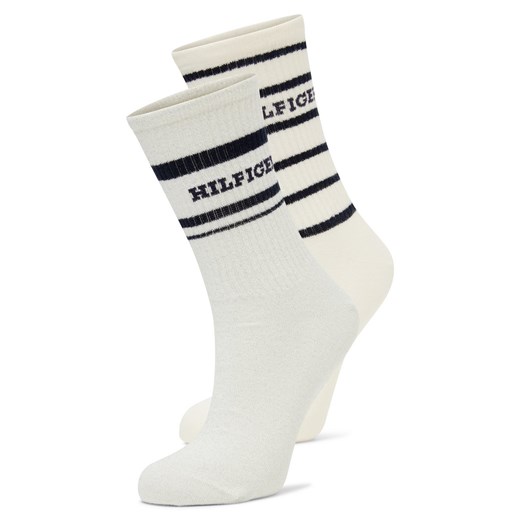 Tommy Hilfiger Skarpety w 2-paku Kobiety drobna dzianina écru jednolity ze sklepu vangraaf w kategorii Skarpetki damskie - zdjęcie 185851312