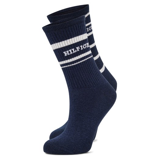Tommy Hilfiger Skarpety w 2-paku Kobiety drobna dzianina granatowy jednolity ze sklepu vangraaf w kategorii Skarpetki damskie - zdjęcie 185851313