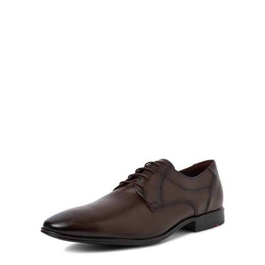 Lloyd Męskie skórzane buty sznurowane - Core 111 Mężczyźni skóra czekoladowy jednolity ze sklepu vangraaf w kategorii Buty eleganckie męskie - zdjęcie 185851340