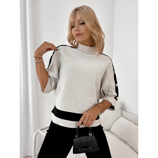 sweter daloria jasnoszary one size ze sklepu UBRA w kategorii Swetry damskie - zdjęcie 185851521