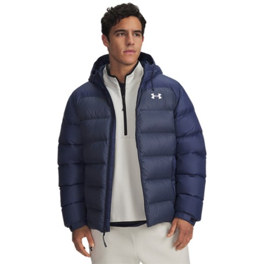 Męska kurtka zimowa Under Armour UA Sportswear Down - granatowa ze sklepu Sportstylestory.com w kategorii Kurtki męskie - zdjęcie 185854433