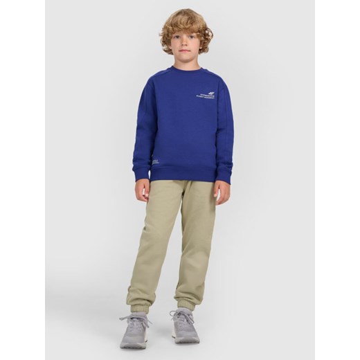 Chłopięca bluza nierozpinana bez kaptura 4F 4FJRAW25TSWSM2413 - granatowa 4f Junior 146 Sportstylestory.com