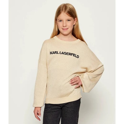 Karl Lagerfeld Kids Sweter | Loose fit ze sklepu Gomez Fashion Store w kategorii Swetry dziewczęce - zdjęcie 185855242