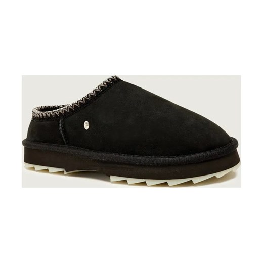 EMU Australia Skórzane mule Sharky Scuff | z dodatkiem wełny ze sklepu Gomez Fashion Store w kategorii Kapcie damskie - zdjęcie 185855272