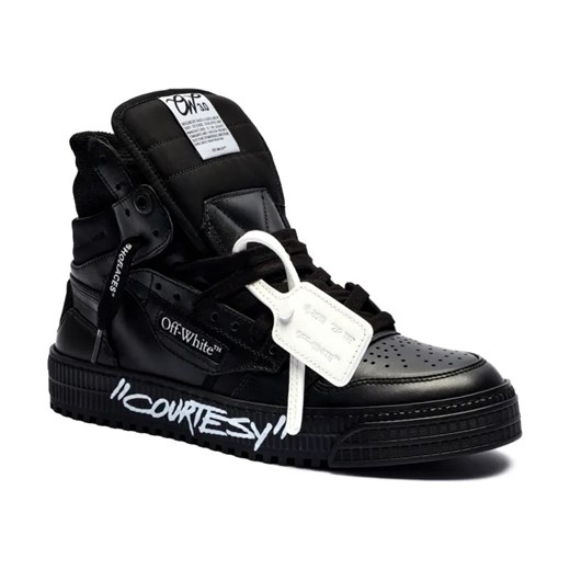 OFF-WHITE Skórzane sneakersy OFF COURT ze sklepu Gomez Fashion Store w kategorii Buty sportowe męskie - zdjęcie 185855293