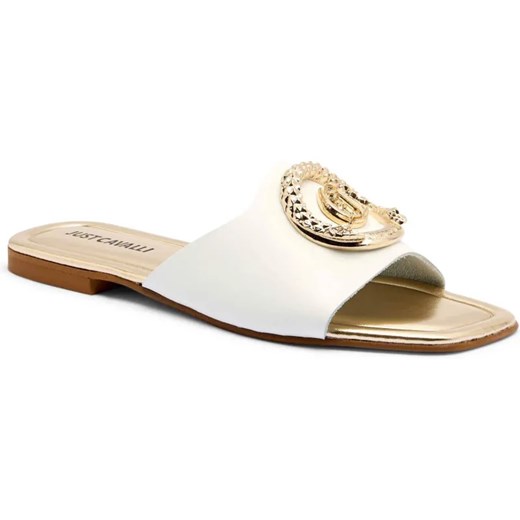 Just Cavalli Skórzane klapki ze sklepu Gomez Fashion Store w kategorii Klapki damskie - zdjęcie 185855501