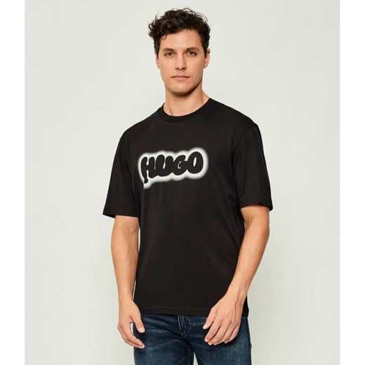 Hugo Blue T-shirt Nulibax | Regular Fit ze sklepu Gomez Fashion Store w kategorii T-shirty męskie - zdjęcie 185855574