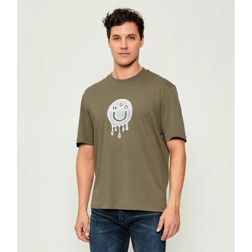 Hugo Blue T-shirt Nedirix | Regular Fit ze sklepu Gomez Fashion Store w kategorii T-shirty męskie - zdjęcie 185855582