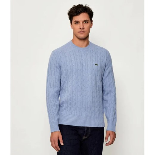 Lacoste Wełniany sweter | Classic fit ze sklepu Gomez Fashion Store w kategorii Swetry męskie - zdjęcie 185855632