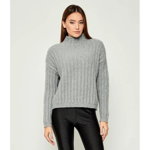 HUGO Półgolf Safineyny | Loose fit | z dodatkiem wełny ze sklepu Gomez Fashion Store w kategorii Swetry damskie - zdjęcie 185855650