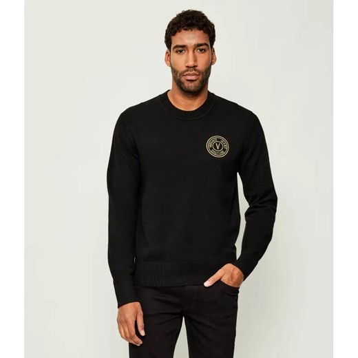 Versace Jeans Couture Sweter | Slim Fit | z dodatkiem wełny i kaszmiru ze sklepu Gomez Fashion Store w kategorii Swetry męskie - zdjęcie 185855653