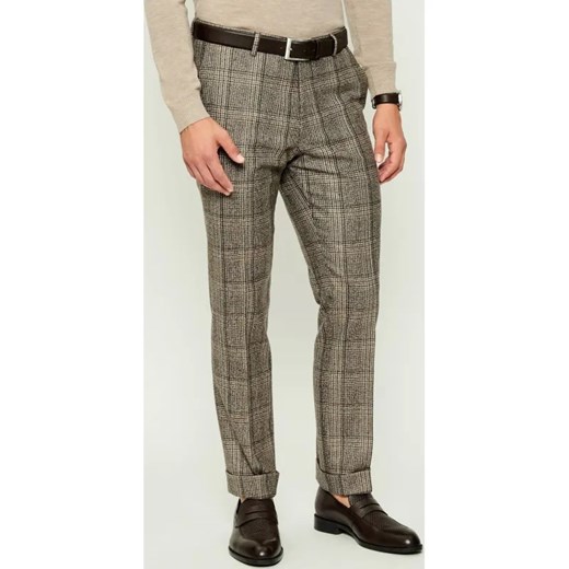 Oscar Jacobson Wełniane spodnie chino Dandy | Regular Fit ze sklepu Gomez Fashion Store w kategorii Spodnie męskie - zdjęcie 185859083