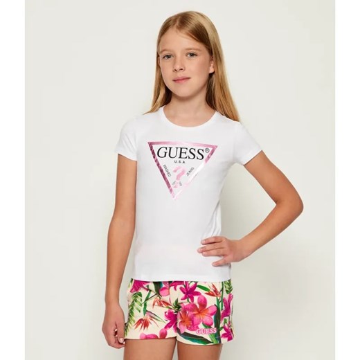 Guess T-shirt | Regular Fit ze sklepu Gomez Fashion Store w kategorii Bluzki dziewczęce - zdjęcie 185859151