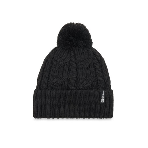 Czapka Jack Wolfskin Pompom 1905092 Czarny Jack Wolfskin OS eobuwie.pl