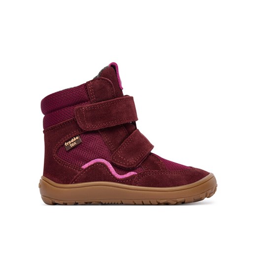 Kozaki Froddo Barefoot Tex Winter Tl G3160247-6T M Bordowy ze sklepu eobuwie.pl w kategorii Buty zimowe dziecięce - zdjęcie 185859204